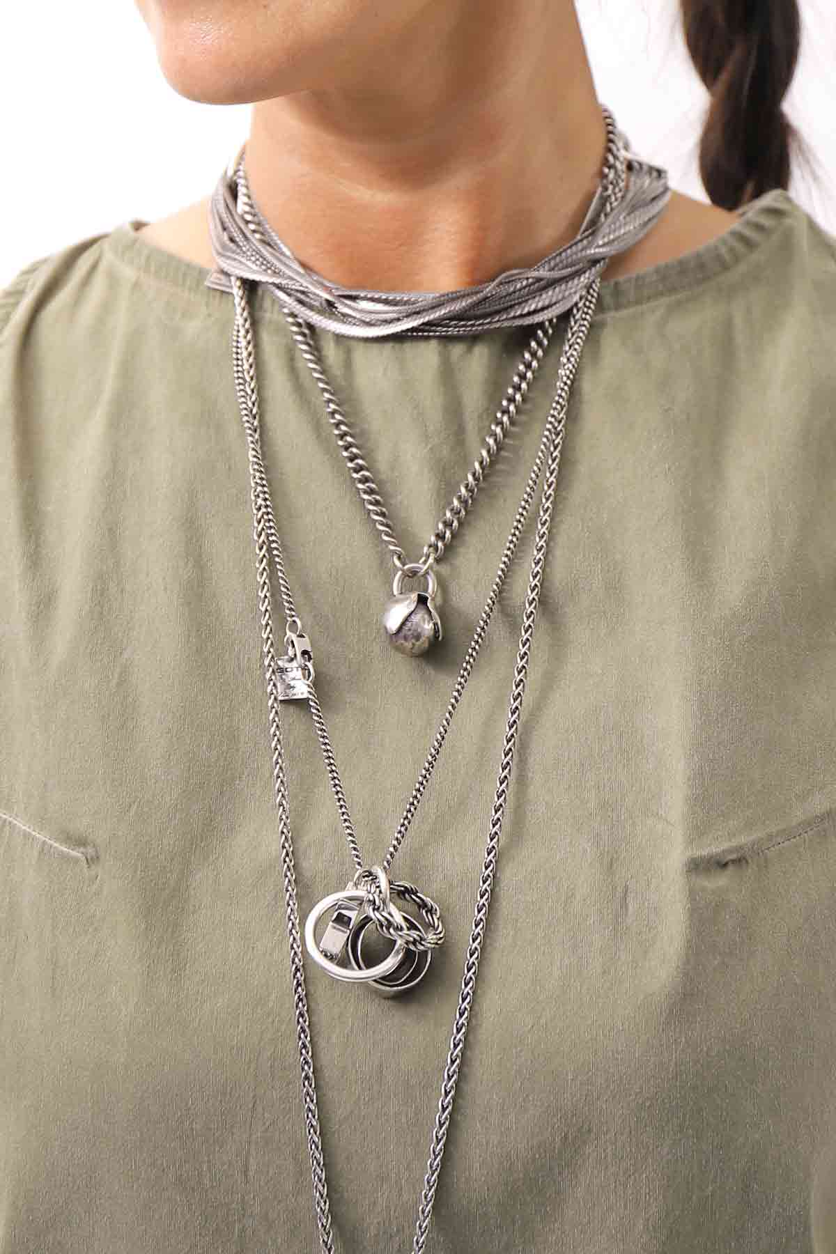 【Primordial is Primitive】 BACK CROSSED TANK TOP 413AL_MILITARY