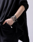 【GOTI】 GOTI CHAIN LEATHER BRACELET_BR513