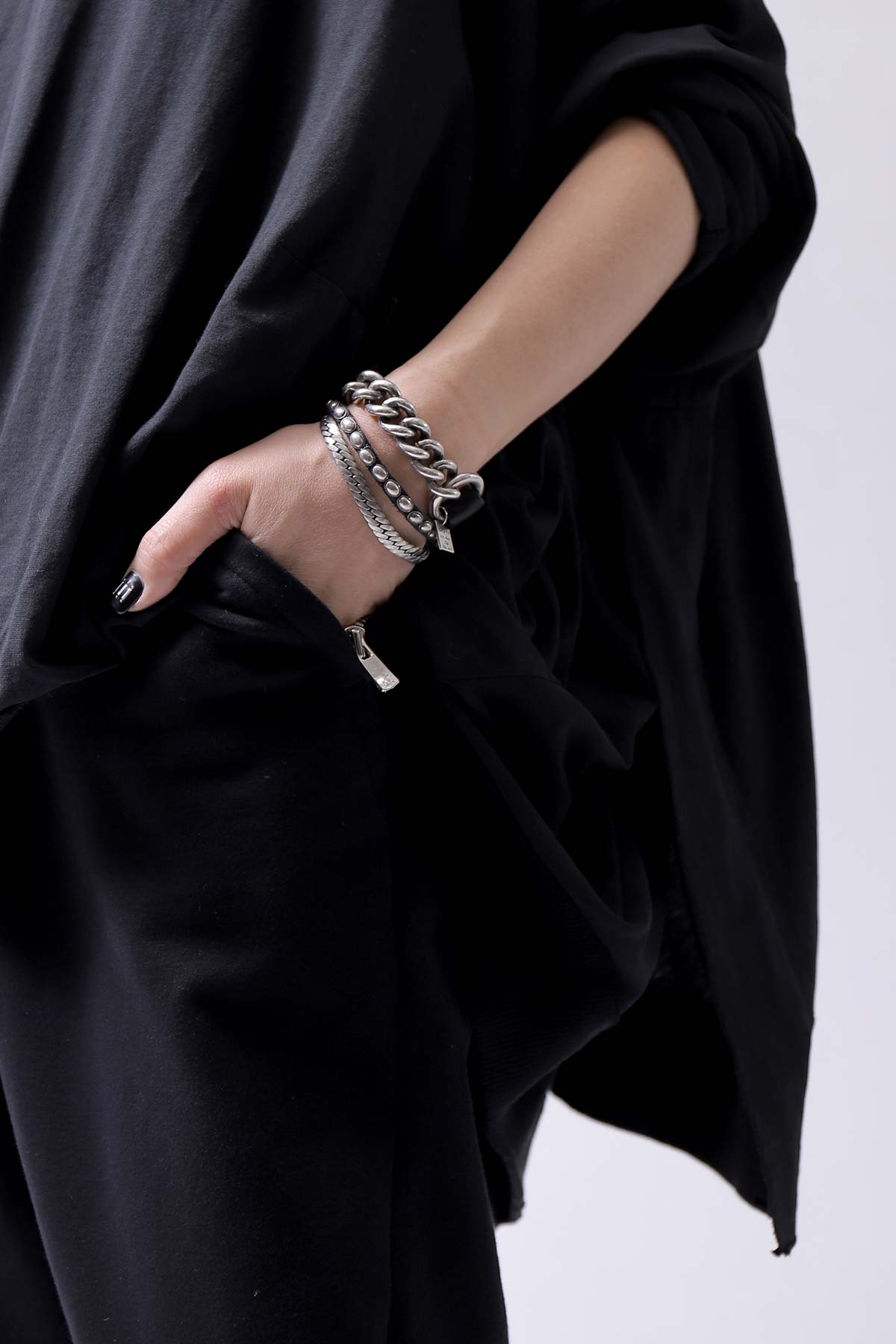 【GOTI】 GOTI CHAIN LEATHER BRACELET_BR513