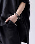 【GOTI】 GOTI CHAIN LEATHER BRACELET_BR513