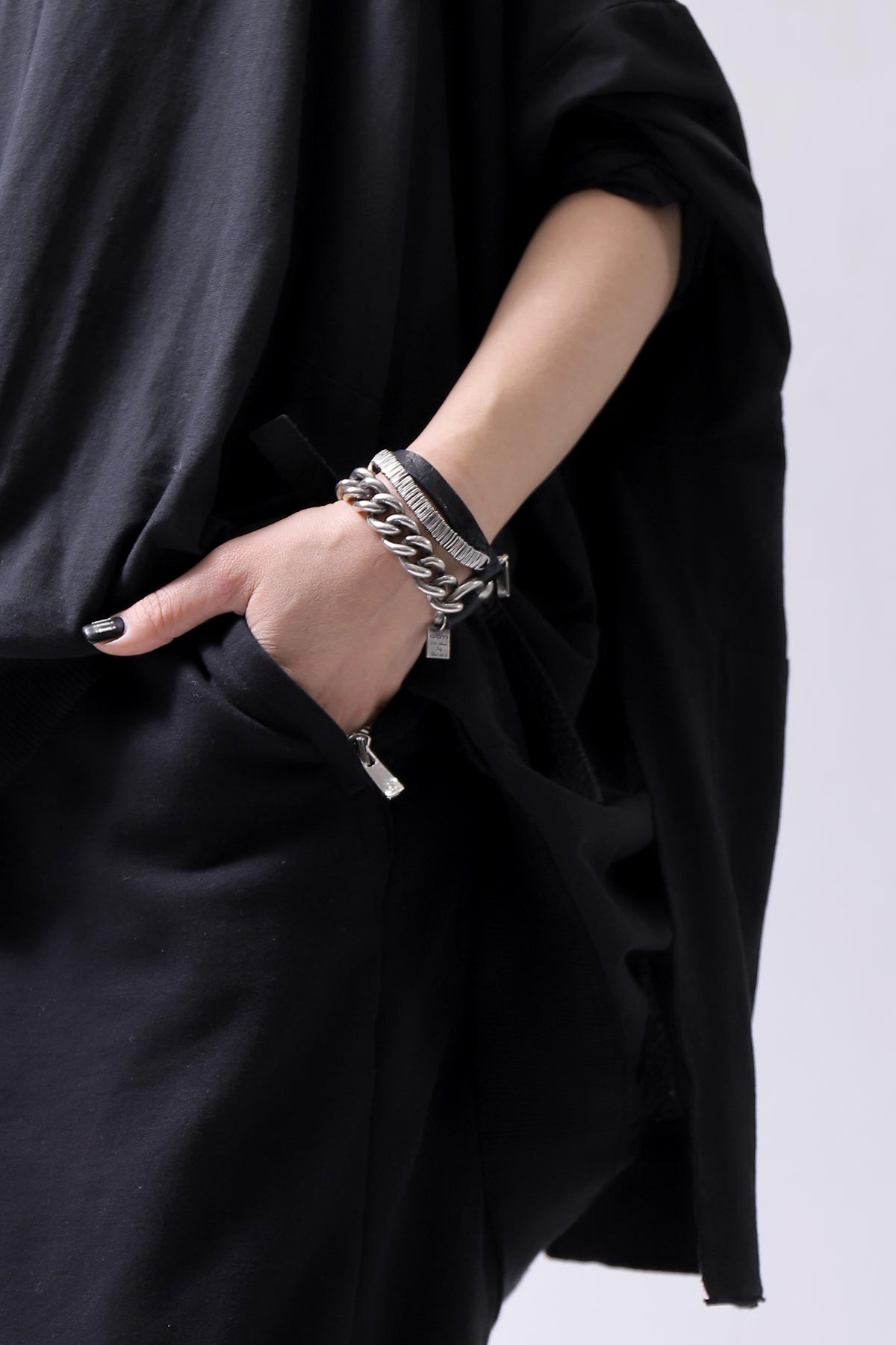 【GOTI】 GOTI CHAIN LEATHER BRACELET_BR513