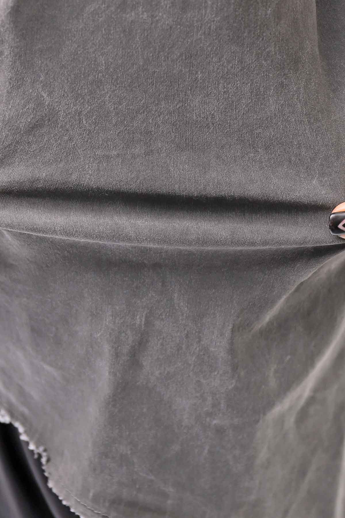 【Primordial is Primitive】 BACK CROSSED TANK TOP 413AL_GREY WASH