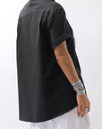 【Primordial is Primitive】 ASYMMETRY COTTON TEE 253RO/CC_BLACK