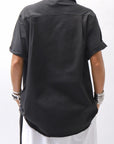 【Primordial is Primitive】 ASYMMETRY COTTON TEE 253RO/CC_BLACK