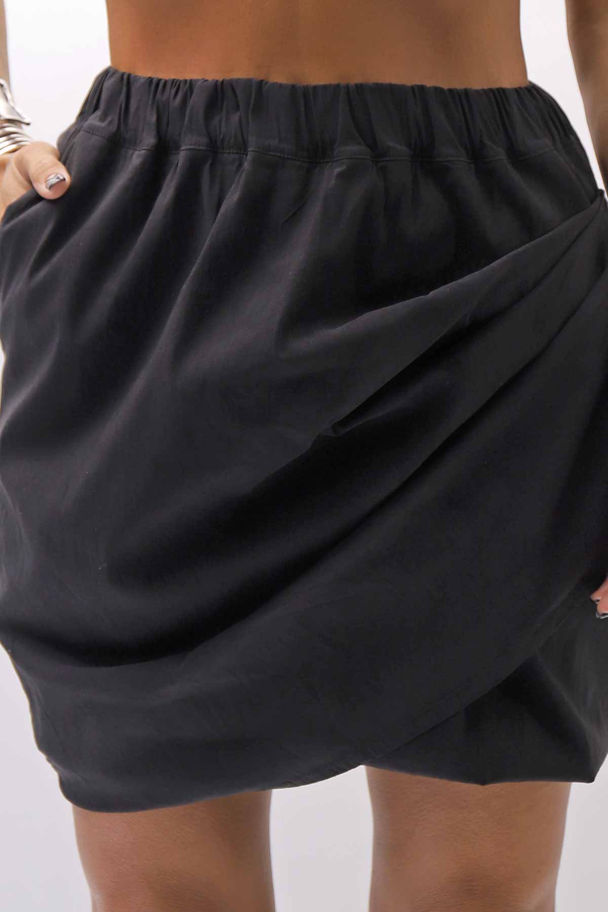 【Primordial is Primitive】 COVERED SHORT PANTS 203AL_BLACK