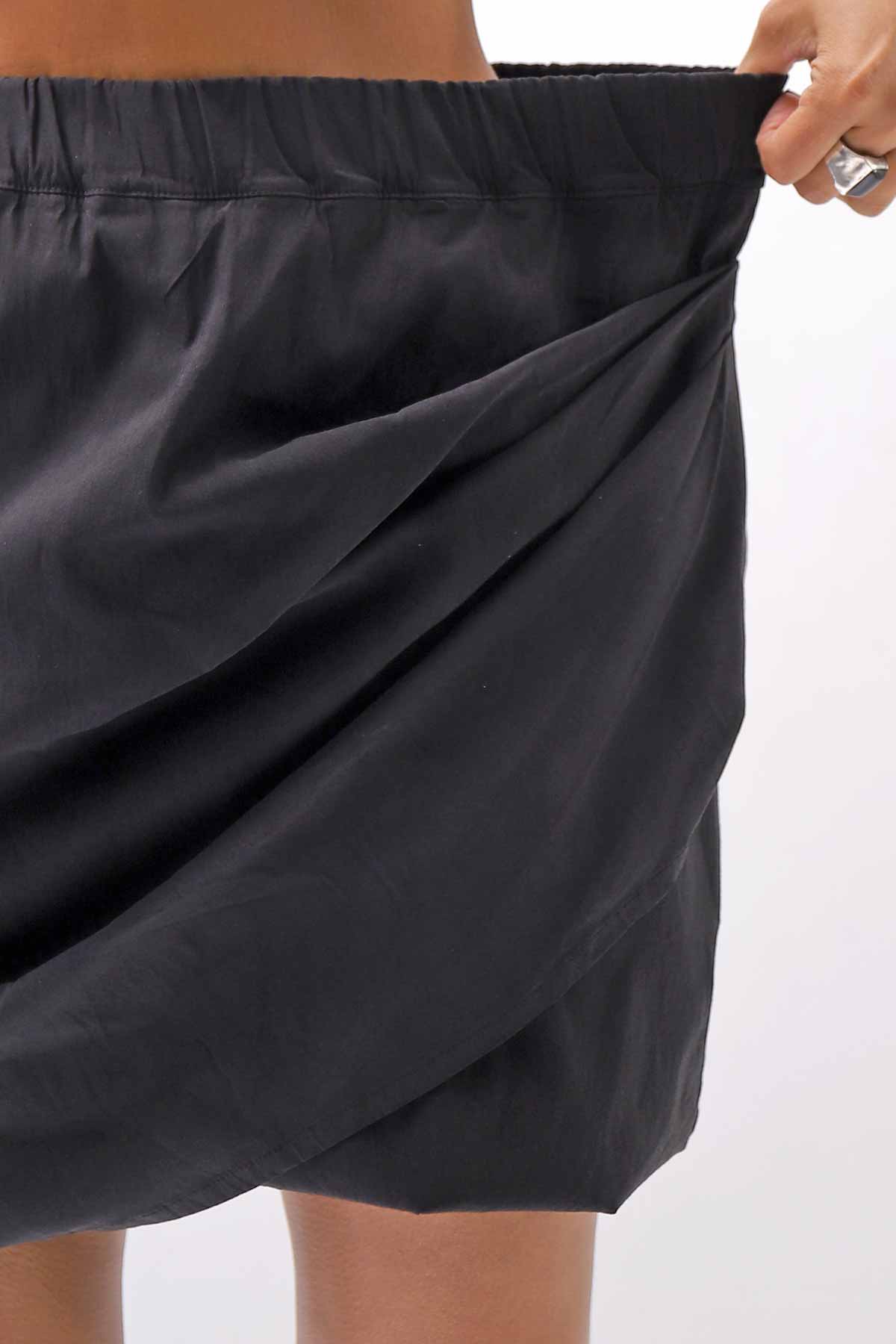 【Primordial is Primitive】 COVERED SHORT PANTS 203AL_BLACK