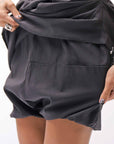【Primordial is Primitive】 COVERED SHORT PANTS 203AL_BLACK