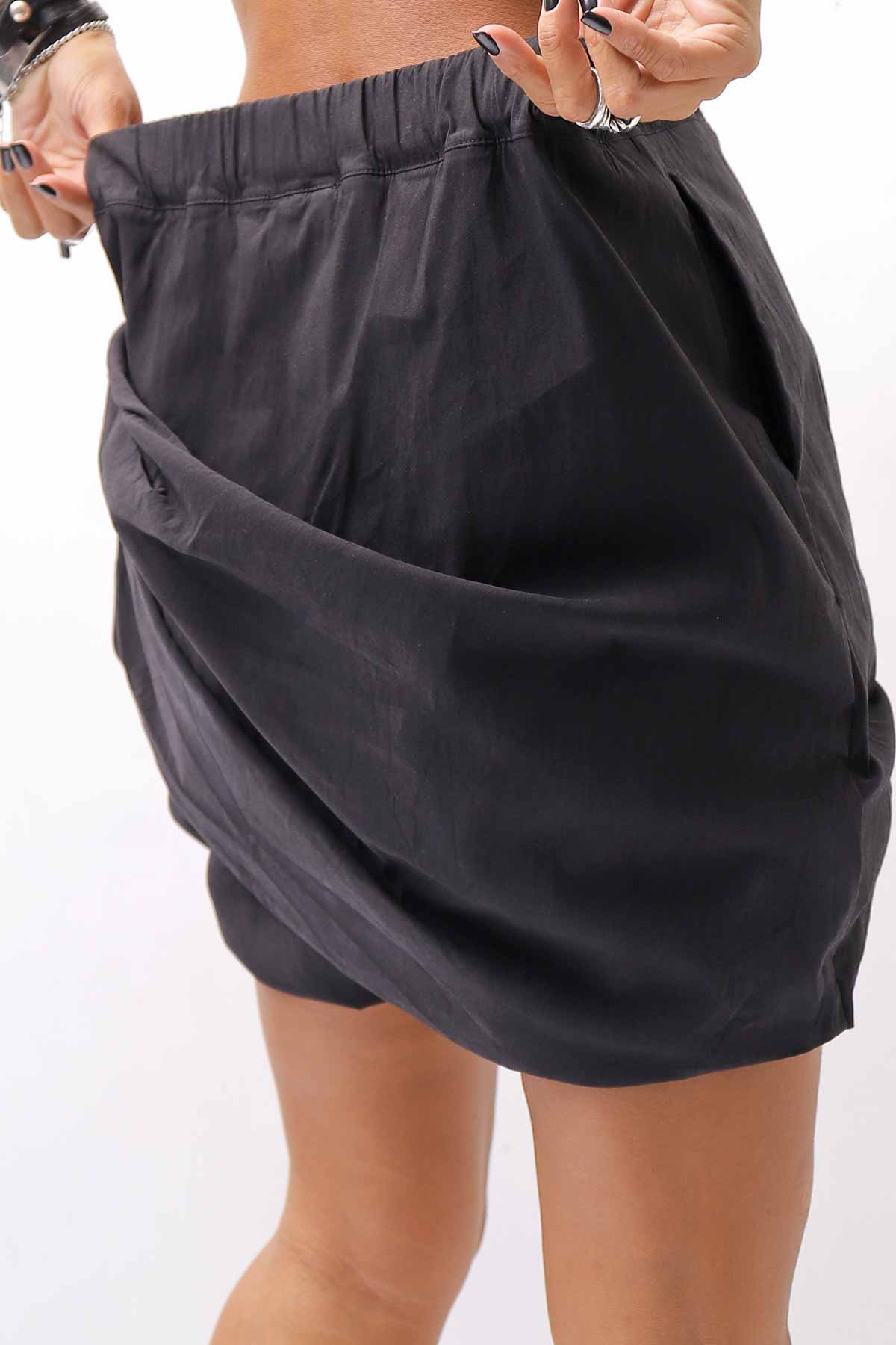 【Primordial is Primitive】 COVERED SHORT PANTS 203AL_BLACK
