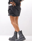 【Primordial is Primitive】 COVERED SHORT PANTS 203AL_BLACK