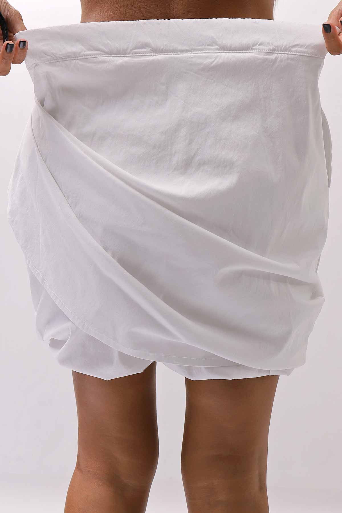 【Primordial is Primitive】 COVERED SHORT PANTS 203AL_WHITE