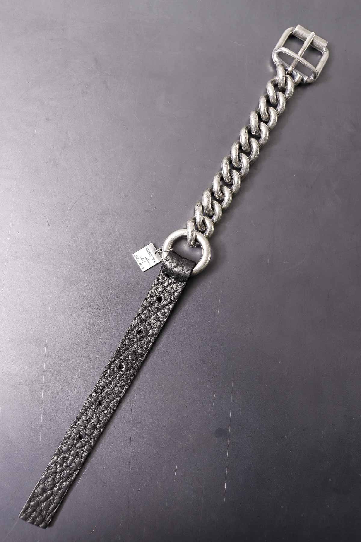 【GOTI】 GOTI CHAIN LEATHER BRACELET_BR513