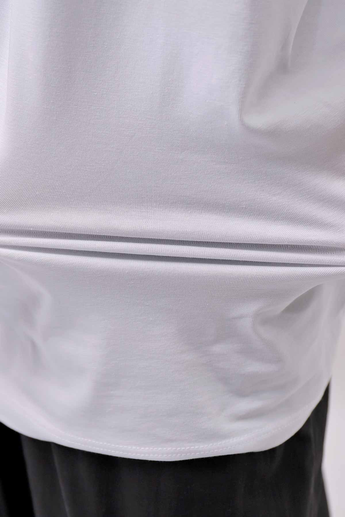 【NOSTRASANTISSIMA】 STRETCH COTTON BACK OPEN TANK TOP C150_WHITE