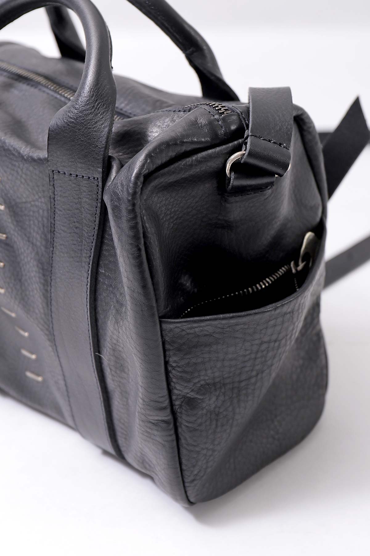 【DANIELE BASTA】 MINI BOSTON SHOULDER BAG_BLACK