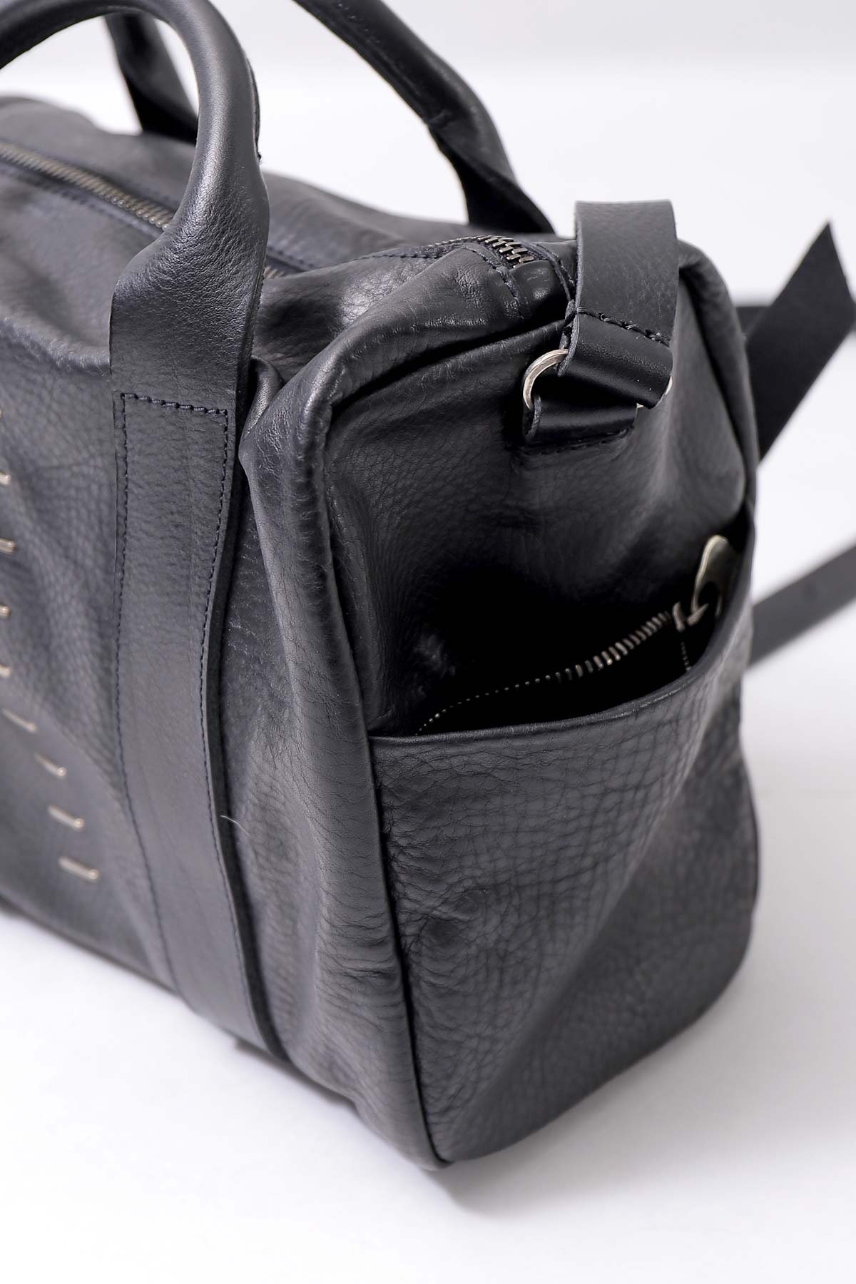【DANIELE BASTA】 MINI BOSTON SHOULDER BAG DBM006_BLACK