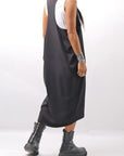 【NOSTRASANTISSIMA】 LONG TANK COCOON DRESS C152_BLACK