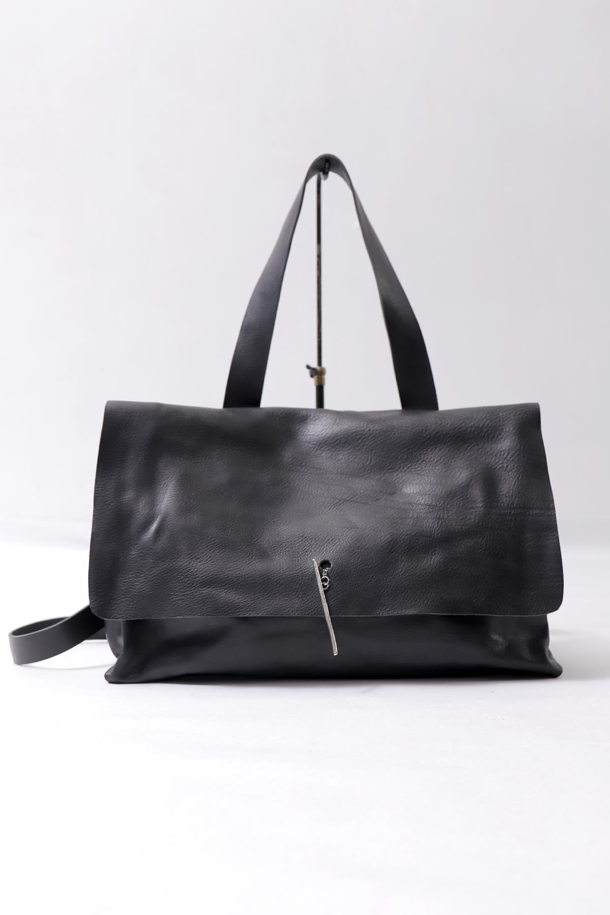 【DANIELE BASTA】 2WAY FLAP SHOULDER BAG_BLACK