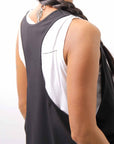 【NOSTRASANTISSIMA】 LONG TANK COCOON DRESS C152_BLACK