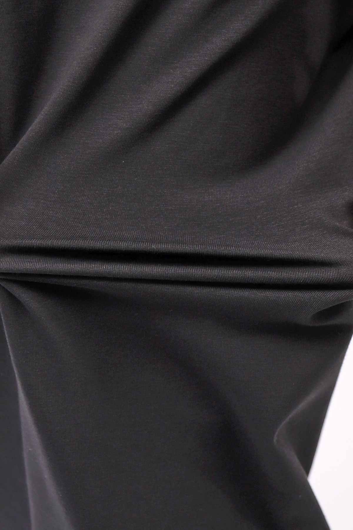 【NOSTRASANTISSIMA】 LONG TANK COCOON DRESS C152_BLACK