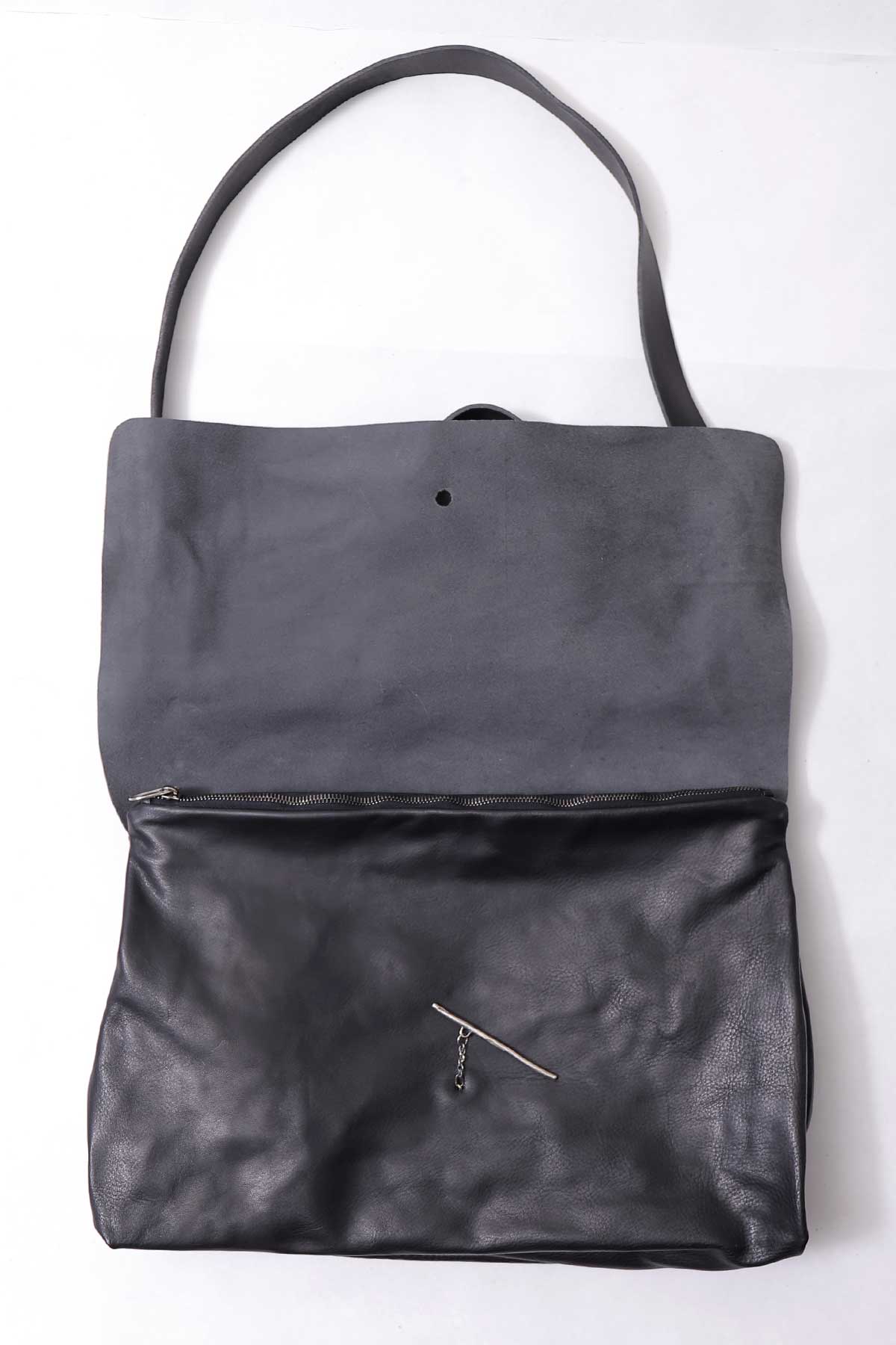 【DANIELE BASTA】 2WAY FLAP SHOULDER BAG_BLACK