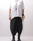 【bajra】 BACK TULLE＆COTTON LAYERED TOP 160QK04_WHITE