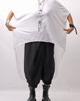 【bajra】 BACK TULLE＆COTTON LAYERED TOP 160QK04_WHITE