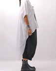 【bajra】 BACK TULLE＆COTTON LAYERED TOP 160QK04_WHITE