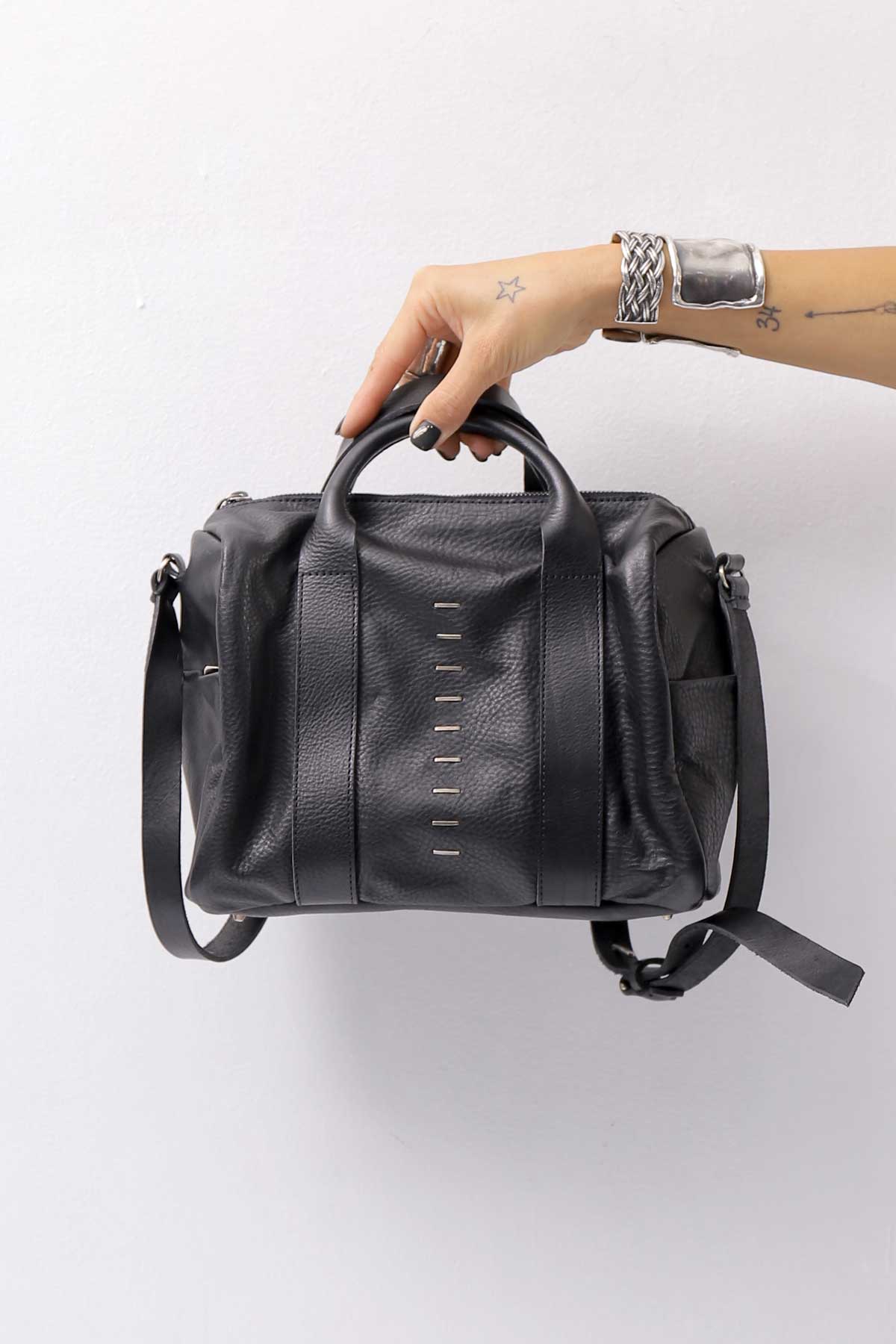 【DANIELE BASTA】 MINI BOSTON SHOULDER BAG DBM006_BLACK