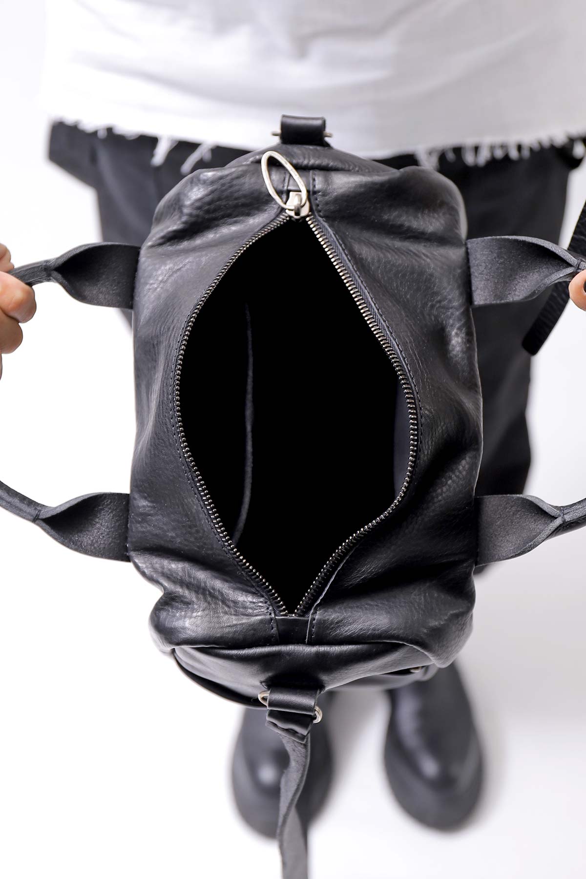 【DANIELE BASTA】 MINI BOSTON SHOULDER BAG DBM006_BLACK