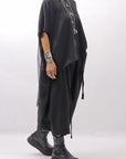 【bajra】 BACK TULLE＆COTTON LAYERED TOP 160QK04_BLACK