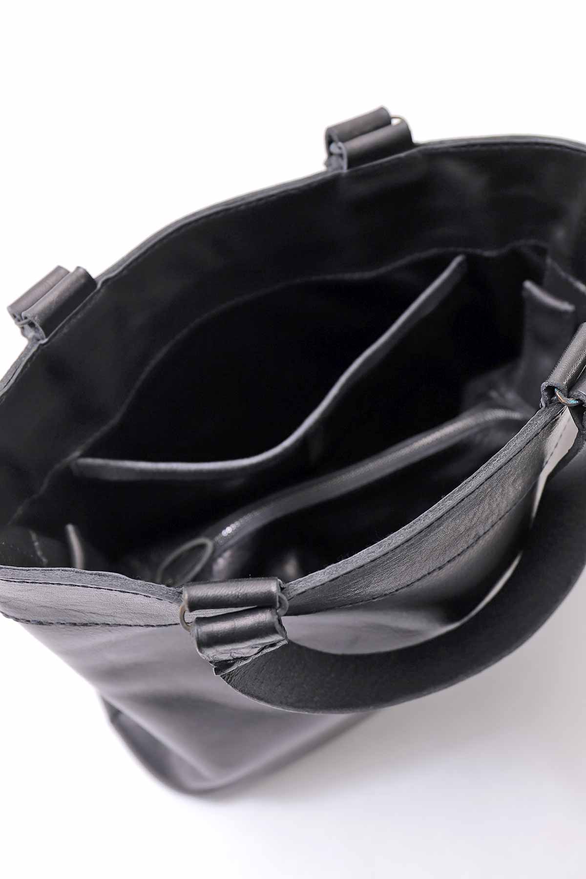 【DANIELE BASTA】 2WAY MINI TOTE HAND BAG DBM014_BLACK