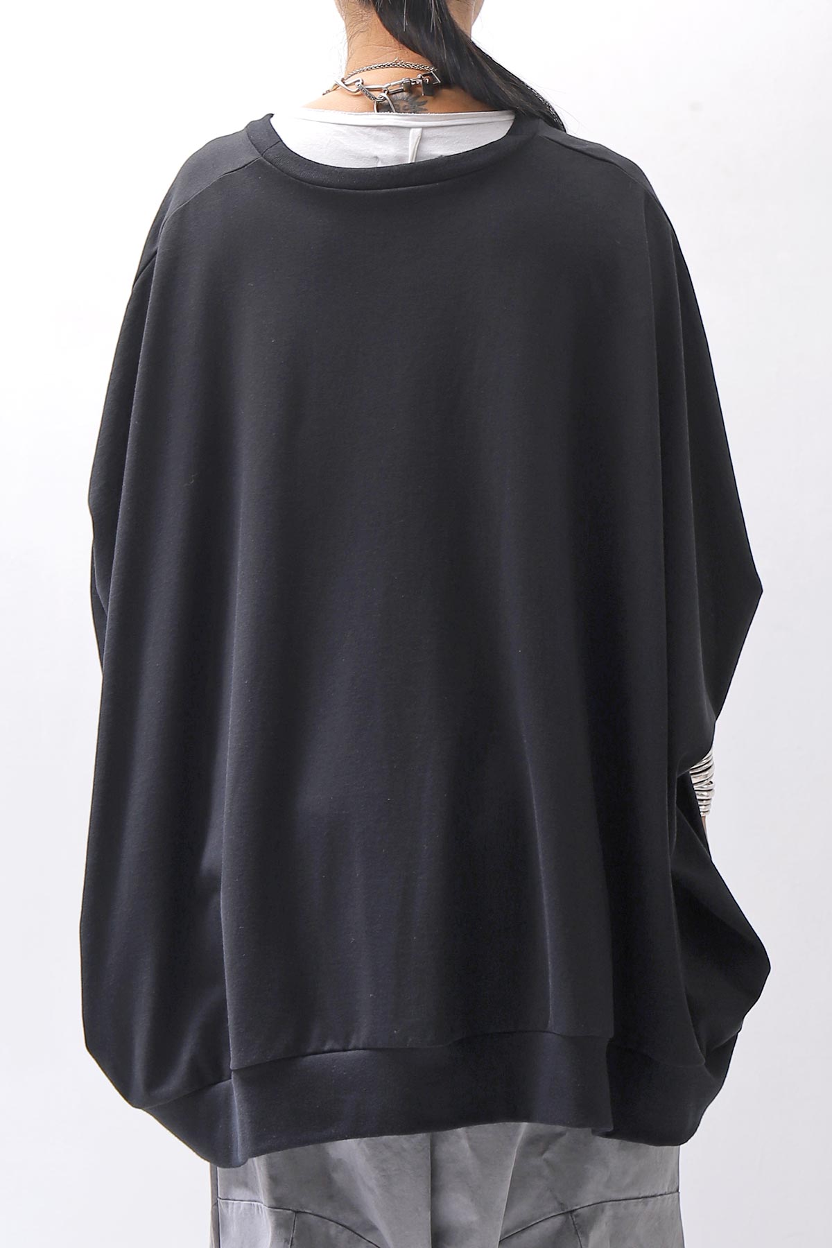 【bajra】 UNISEX OVERSIZED COTTON TOPS 156QK01_BLACK