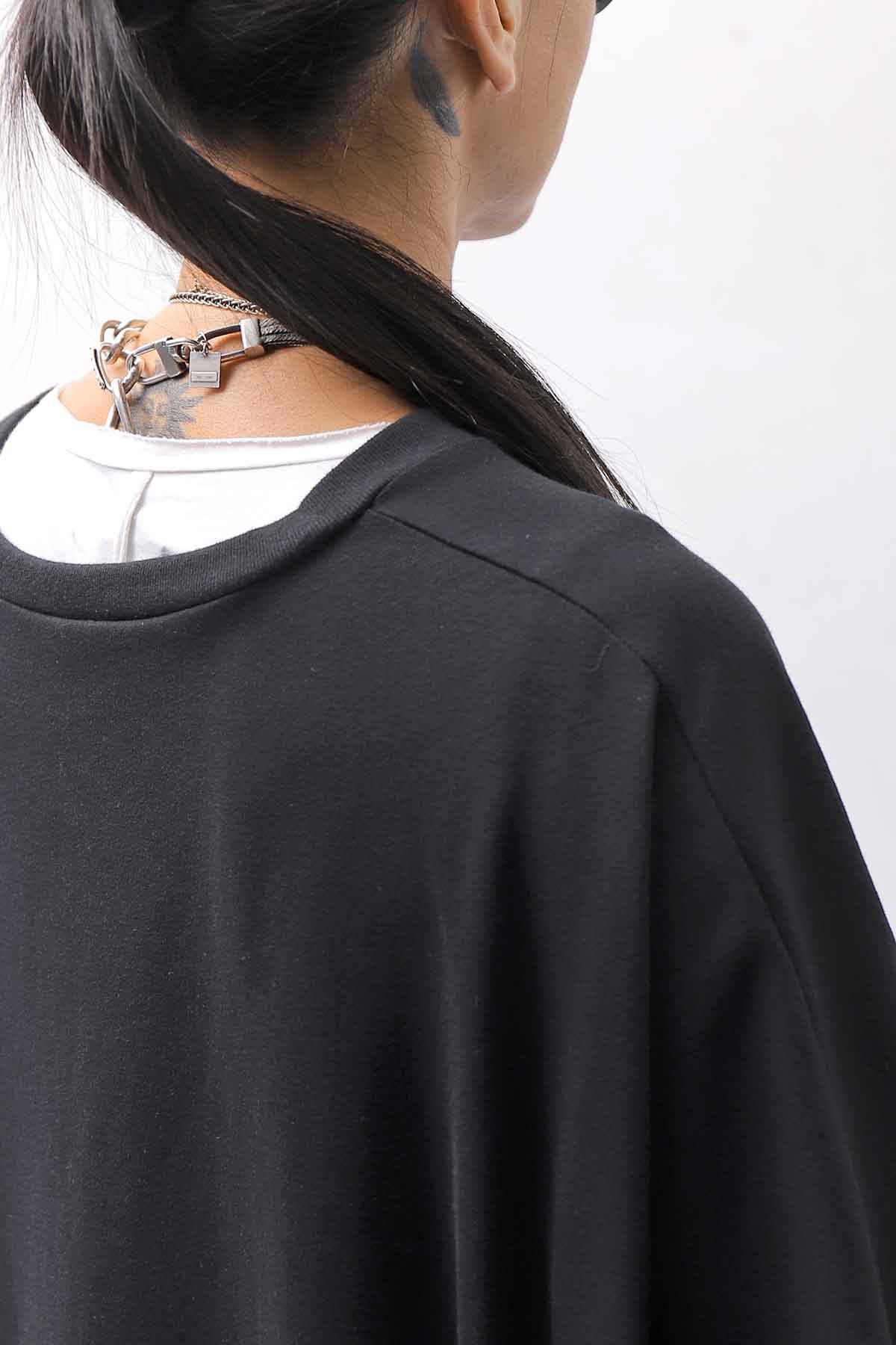 【bajra】 UNISEX OVERSIZED COTTON TOPS 156QK01_BLACK