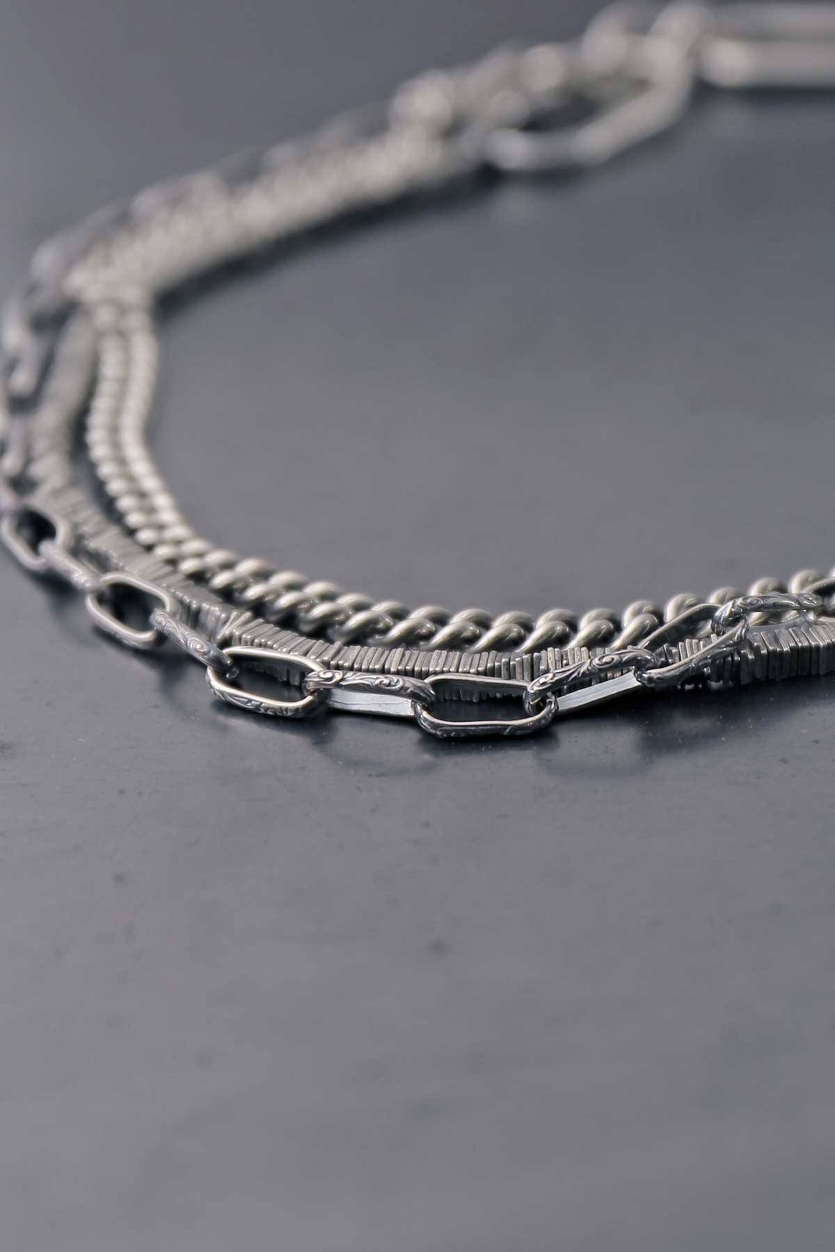 【GOTI】 MIXED 3CHAIN NECKLACE_CN2256