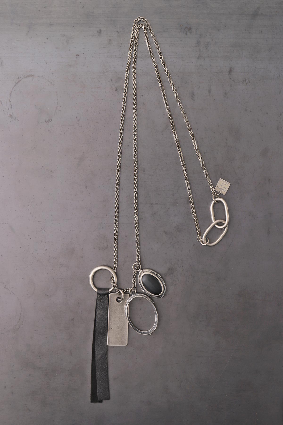 【GOTI】 MIXED TOP ONYX PENDANT CN1183_MATTE BLACK