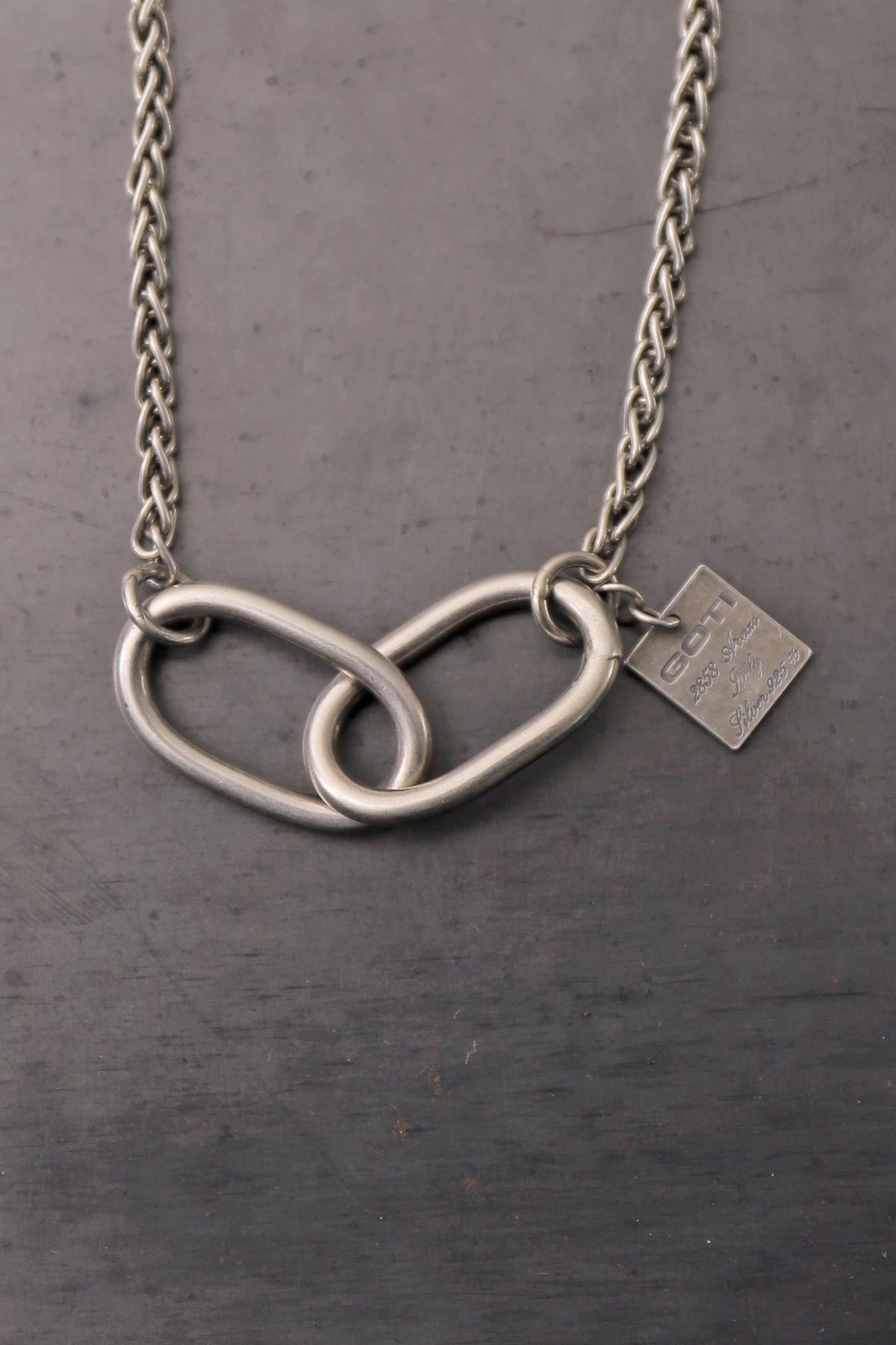 【GOTI】 MIXED TOP ONYX PENDANT CN1183_MATTE BLACK