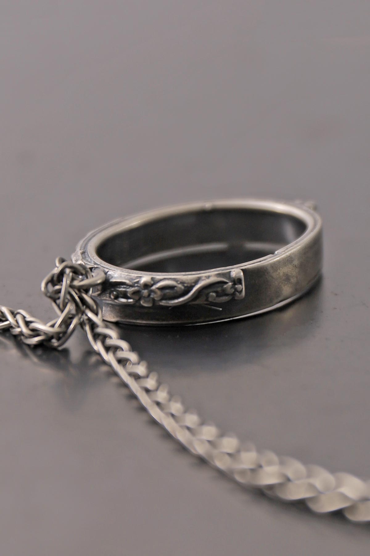 【GOTI】 MIXED TOP ONYX PENDANT CN1183_MATTE BLACK