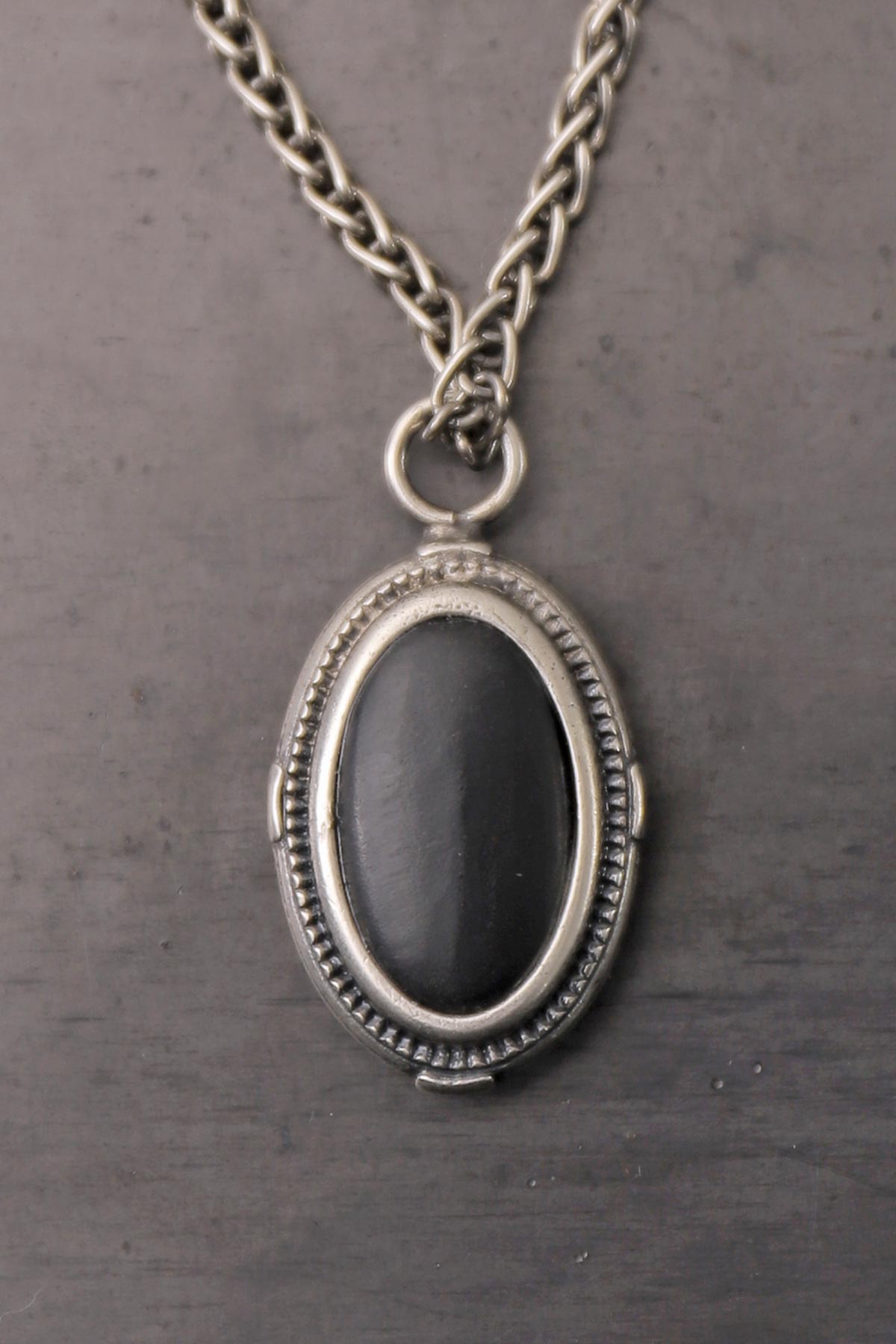 【GOTI】 MIXED TOP ONYX PENDANT CN1183_MATTE BLACK
