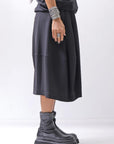 【NOSTRASANTISSIMA】 FRONT BALLOON SKIRT G145_BLACK