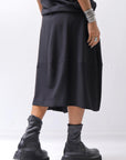 【NOSTRASANTISSIMA】 FRONT BALLOON SKIRT G145_BLACK
