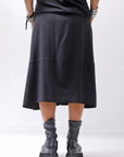 【NOSTRASANTISSIMA】 FRONT BALLOON SKIRT G145_BLACK