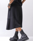 【NOSTRASANTISSIMA】 FRONT BALLOON SKIRT G145_BLACK