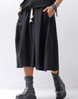 【NOSTRASANTISSIMA】 FRONT BALLOON SKIRT G145_BLACK