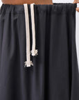 【NOSTRASANTISSIMA】 FRONT BALLOON SKIRT G145_BLACK