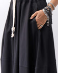 【NOSTRASANTISSIMA】 FRONT BALLOON SKIRT G145_BLACK