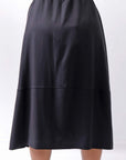 【NOSTRASANTISSIMA】 FRONT BALLOON SKIRT G145_BLACK