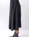 【NOSTRASANTISSIMA】 FRONT BALLOON SKIRT G145_BLACK