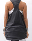 【NOSTRASANTISSIMA】 STRETCH COTTON COVER TANK TOP C150_BLACK