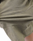 【Primordial is Primitive】 UNISEX ASYMMETRY COTTON PANTS 722AL_MILITARY