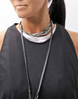【NOSTRASANTISSIMA】 STRETCH COTTON COVER TANK TOP C150_BLACK