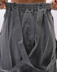 【Primordial is Primitive】 UNISEX ASYMMETRY COTTON PANTS 722AL_GREY WASH